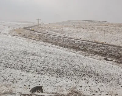 بارش برف در شهرستان اهر