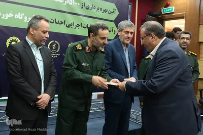 مراسم افتتاح ۵۱۰۰ فرصت شغلی با حضور رییس سازمان بسیج سازندگی کشور در فارس