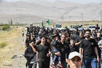 مراسم پیاده‌روی جاماندگان اربعین در شهر یولاگلدی آذربایجان غربی‎