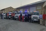 ناوگان امدادی یزد به پباده‌روی اربعین اعزام شد