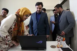 بازدید روح الله دهقانی فیروزآبادی، معاون علمی و فناوری رییس جمهور از پارک علوم، فناوری های نرم و صنایع فرهنگی جهاد دانشگاهی