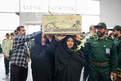 استقبال از پیکر شهید سیدعلاءالدین اسدپور‎