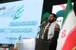 مراسم حماسه حضور بسیجیان در حرم شاهچراغ(ع)