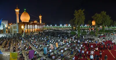 حرم شاهچراغ(ع)، غرق در شادی عید ولایت