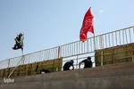 آماده سازی استادیوم تختی مشهد برای برگزاری مراسم دهه اول محرم
