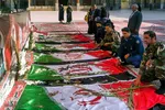 سوگواری نیروهای مسلح فارس در رثای شهدای حرم مطهر شاهچراغ