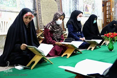 مراسم جزء خوانی در حرم مطهر سید تاج الدین غریب(ع)‎‎