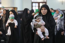 مراسم شیرخوارگان حسینی در حرم عبدالعظیم حسنی