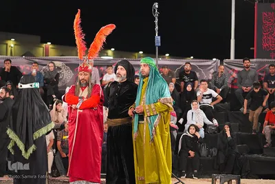 آیین تعزیه‌خوانی «دایره قسمت» در میدان امام علی (ع) اصفهان
