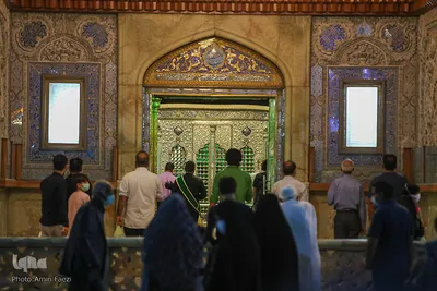 عزاداری شام شهادت امام جعفر صادق(ع) در حرم مطهر شاهچراغ(ع)