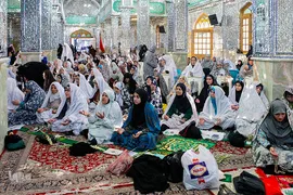 نماز عید سعید فطر در جوار حرم حضرت امام زاده حسن (ع)

