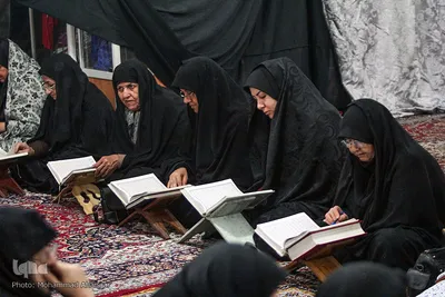 جزءخوانی قرآن کریم در مسجد فاطمه‌زهرا(س) اهواز