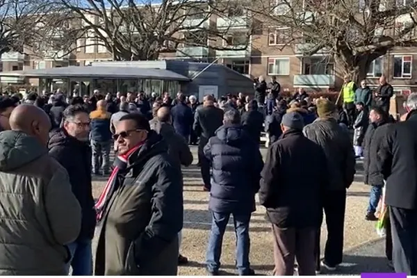 راهپیمایی معترضان به هتک حرمت قرآن کریم در هلند