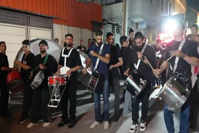 عزاداری شب تاسوعای حسینی در خرم‌آباد 