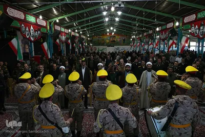 جشن مبعث و گلباران مزار شهدای انقلاب در گلستان شهدای اصفهان