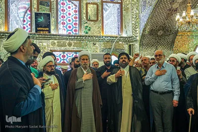 حضور ائمه جماعت در حرم حضرت شاهچراغ علیه‌السلام