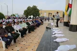 عکس | همایش «عهد مقاومت» در جوار شهدای گمنام جزیره خارگ