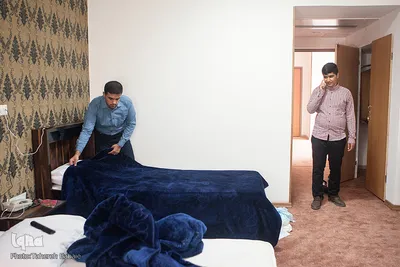 همراه با متسابقان مسابقات قرآن ورزشکاران در محل اسکان
