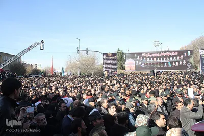 تشییع پیکر جنازه جانباختان حادثه قطار تبریز