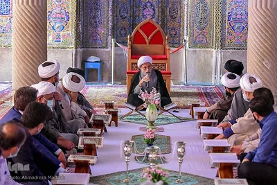 مراسم جزءخوانی و تفسیرآیات قرآنی در مسجد نصیرالملک‎‎