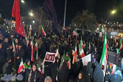 حماسه آفرینی مردم بابلسر همزمان با حمله رژیم امریکایی صهیونیستی به شهر بابلسر 
