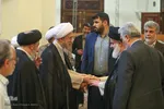 مراسم بزرگداشت شهدای حرم مطهر با سخنرانی رئیس جامعه مدرسین حوزه علمیه قم