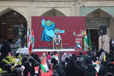 اجتماع زینبی بانوان و کودکان شیراز در حمایت از مادران مظلوم غزه