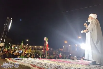 چهل نهمین شب اجتماع مردم ولایت مدار شهرستان بابلسر با محوریت روز ارتش