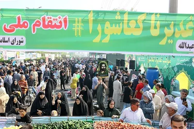 مشایه غدیر و حمایت مردم خوزستان از عملیات وعده صادق ۳