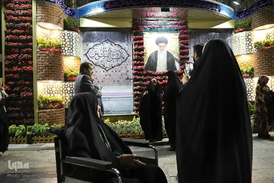حرم امام رضا(ع) در شب میلاد حضرت معصومه(س)