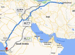 Mpango wa kujenga barabara kutoka Mashhad, Iran hadi Makka Saudi Arabia