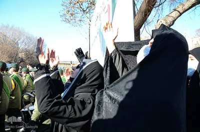 مراسم تشییع پیکر سه شهید گمنام در تبریز‎‎