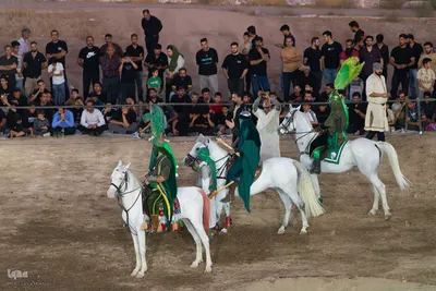 مراسم آیینی خیمه‌سوزان در مبارکه