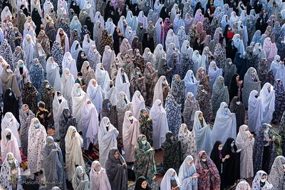 نماز عید فطر در امامزادگان محمد (َع) و سکینه خاتون (س) کرج‎‎