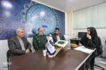 حضور فرمانده سپاه روح‌الله و مدیرکل حفظ آثار استان مرکزی در ایکنا بمناسبت روز خبرنگار