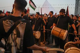 آئین خیمه سوزان در میدان امام حسین (ع)