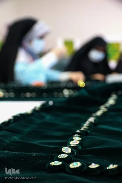 کارگاه تولید پوش سنگ ‌مضجع مطهر امام رضا(ع)