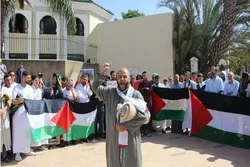 Massive Demonstrationen von Marokkanern zur Unterstützung der Al-Aqsa-Moschee