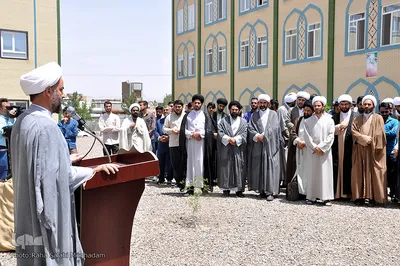 آتش زدن برجام درحوزه علمیه رضویه بیرجند
