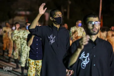 عزاداری شب عاشورا در تیپ 55 هوابرد ارتش‎
