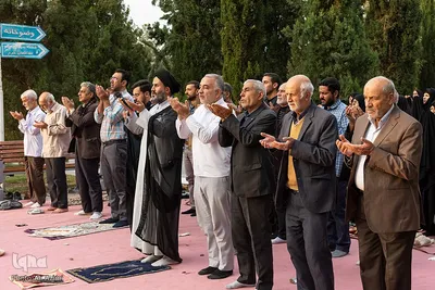 برگزاری مراسم نیایش در گلستان شهدای اصفهان به نیت پیروزی مقاومت فلسطین