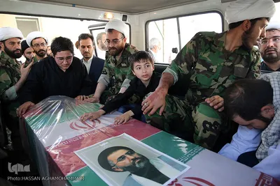 مراسم تشییع پیکر پاک مجاهد جانباز شهید حجت الاسلام سید «مهدی تقوی» از شهدای حادثه تروریستی مجلس در قم