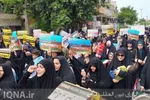 اجتماع بانوان قرآنی بوشهر به حمایت از کودکان غزه‌ای