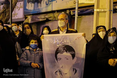 مراسم خاکسپاری و تشیع پیکر شهید «حسین فغانی»