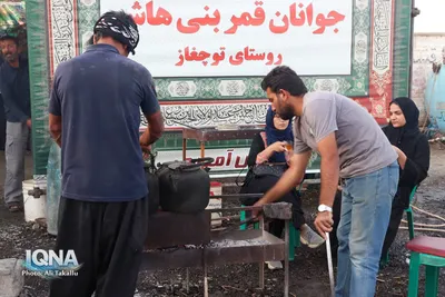 خدمت‌رسانی موکب جوانان قمر بنی هاشم در ملایر