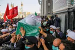 تشییع پیکر شهید حجت الاسلام محمد اصلانی در حرم مطهر رضوی
