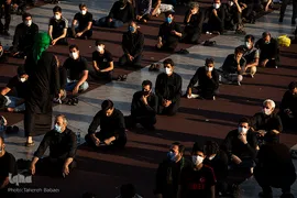 خیمه سوزان غروب عاشورا در میدان امام حسین(ع)