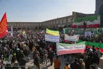 راهپیمایی یوم الله ۲۲ بهمن در میدان امام (ره) اصفهان