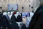 دیدارعوامل اجرایی سی و هشتمین جشنواره ملی قرآن با پدر شهید آیت‌الله آل‌هاشم‎