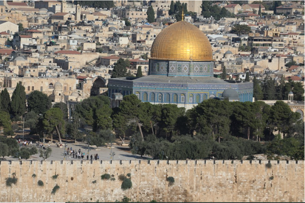 Al-Aqsa Mosque in the holy city of Al-Quds